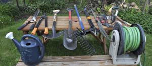 What are proper garden tools?